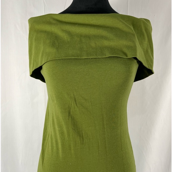 Off the shoulder Bodycon dress, green, Olive green, Large - Picture 9 of 10